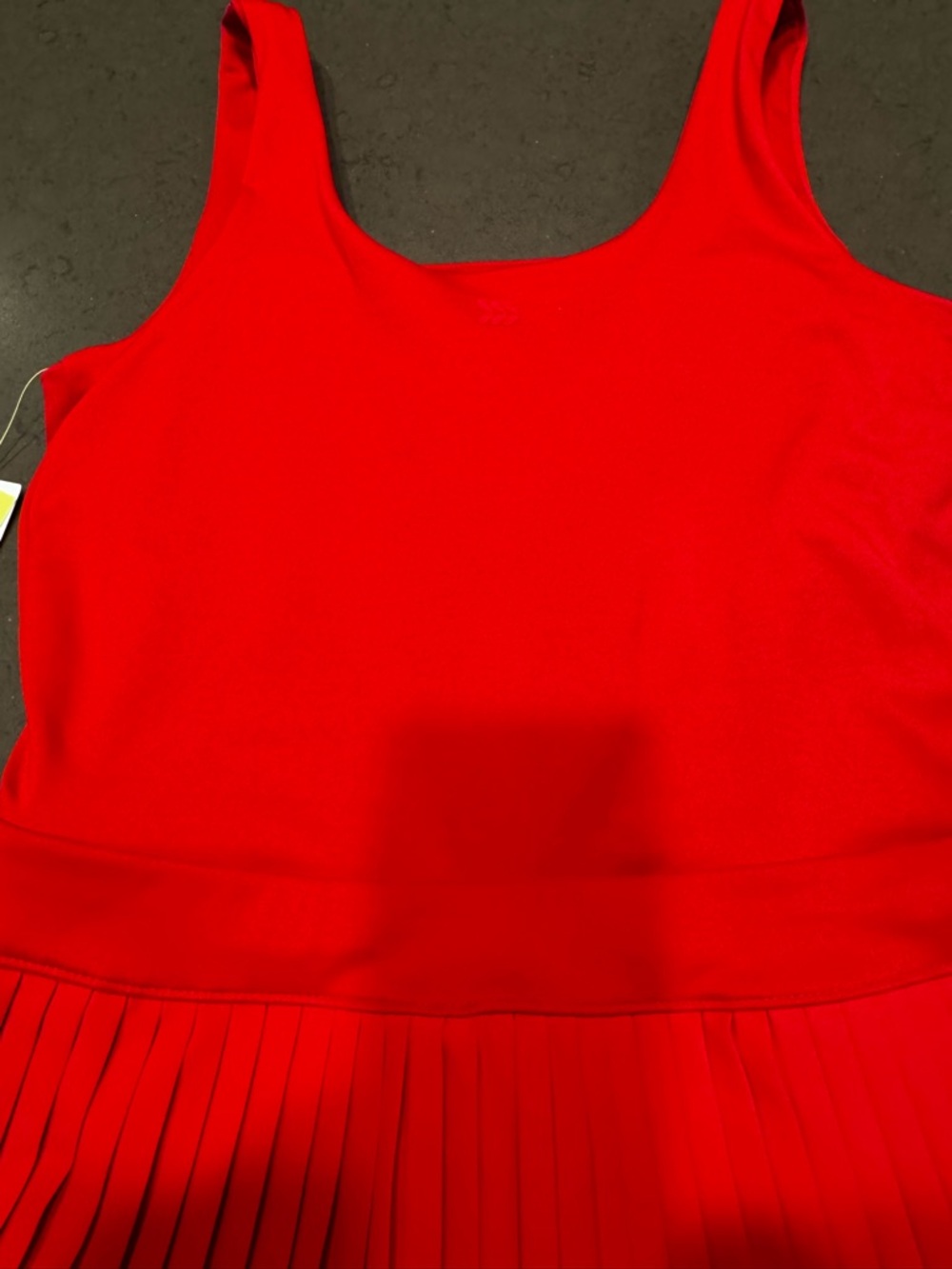 NWT AIl In Motion Red  Pleated Active Dress Sz: S - Picture 8 of 14